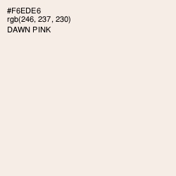 #F6EDE6 - Dawn Pink Color Image